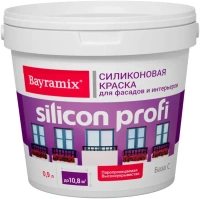 Силиконовая краска для фасадов Bayramix Silicon Profi 900 мл бесцветная