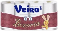 Бумага туалетная Veiro Luxoria 8 рулонов в упаковке