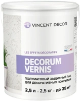 Защитный лак для декоративных покрытий Vincent Decor Decorum Vernis 2.5 л полуматовый