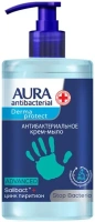 Крем мыло антибактериальное Aura Antibacterial Derma Protect 500 мл