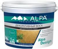 Декоративный воск на водной основе Alpa Professional Design 1 л