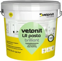Суперфинишная шпаклевка под окраску Ветонит LR Pasta Brilliant 5 кг