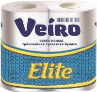 Бумага туалетная Veiro Elite 4 рулона в упаковке