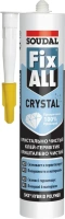Кристально прозрачный клей герметик Soudal Fix All Crystal 290 мл