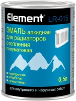 Эмаль алкидная для радиаторов отопления сверхпрочная Alpa Element LR 015 500 мл супербелая