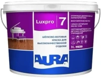 Шелково матовая краска для высококачественной отделки Aura Eskaro Luxpro 7 9 л белая