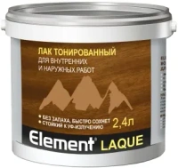 Лак водный тонированный Alpa Element Laque 2.4 л рябина