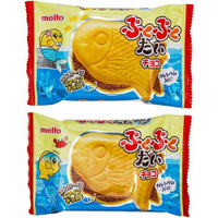 Японское вафельное печенье "Рыбки" с молочным шоколадом (2 штуки в наборе), Meito Sangyo Co, Ltd, Япония