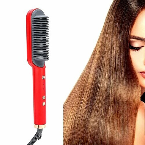 Расческа - выпрямитель для волос Straight comb FH909/ Электрическая расческа для выпрямления волос 5 температурных режим