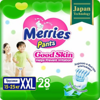 Трусики MERRIES (Мерриес) Good Skin размер XXL (15-25 кг) 28 шт Merries