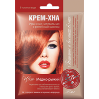 Крем-хна для волос Фитокосметик, питание и восстановление, цвет: медно-рыжий, 50мл Fito косметик