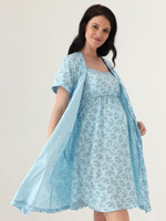 Комплект для беременных и кормящих женщин ФЭСТ голубой/синий арт.П164504К (170, 176-104-110)