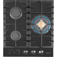 Газовая варочная панель HIBERG VM 4535, независимая, черный