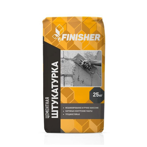 Штукатурка цементная фасадная Finisher (Кострома), мешок 25 кг