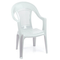 Кресло пластиковое Фламинго белое (560x580x900 мм)