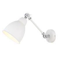 Бра Arte Lamp Braccio E27 60 Вт 220 В белое IP20 (A2054AP-1WH)