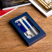 Набор подарочный 3в1 (2 ручки, фонарик синий) No brand
