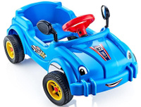 Педальная машина Guclu Cool Riders с клаксоном, синий GucluToys