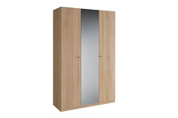Шкаф 3-х дверный Квадро К 4.0.7 с 1 зеркальной дверью АСМ-Модуль