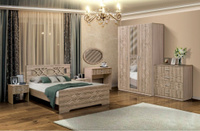 Модульная спальня Венеция 7 с кроватью 1400*2000 мм Матрица