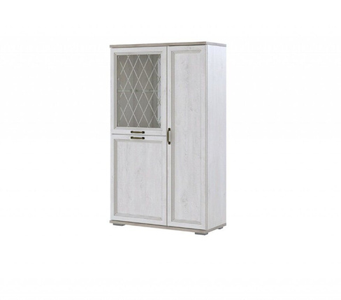 Шкаф низкий с малой стеклянной дверью Александрия ШК-115 (Серия 3) SV-Мебель