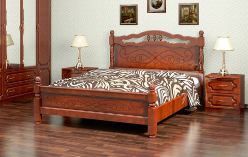 Кровать Карина-15 1600 мм (ламели) Bravo мебель