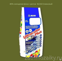 Затирка Mapei UltraColor Plus 2 кг 260 оливковый 7354