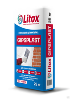 Гипсовая штукатурка Литокс Gipsplast 25 кг 55 шт пал. ГипсПласт 01467 ЛИТОКС