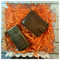 Шоколадный набор в подарочной коробке "Кошелек и слиток золота" HomeTrade365