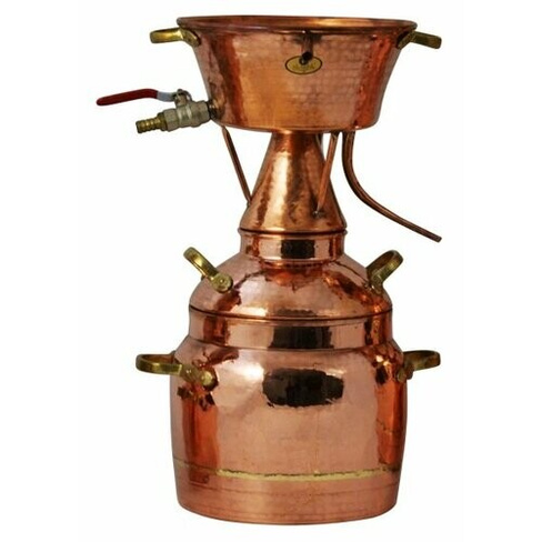 Алькитара CopperCrafts "Премиум" 10 л. трехкамерная, паяная, с термометром Copper Crafts