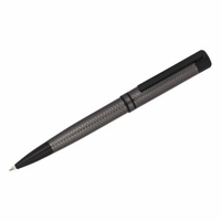 Ручка шариковая Delucci "Antica", синяя, 1,0 мм, корпус графит, черный, поворотная, подарочная упаковка (CPs_11428) DELU