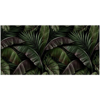 Флизелиновые фотообои Уютная стена "Бесподобные листья тропических растений" 540х270 см с текстурой Песок