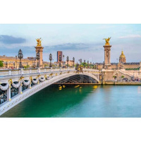 Фотообои Мост в Париже через реку 275x414 (ВхШ), бесшовные, флизелиновые, MasterFresok арт 9-745 МастерФресок