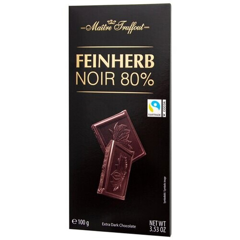 Экстра темный шоколад Премиум, 100 г Maitre Truffout