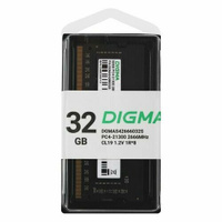 Оперативная память Digma DGMAS42666032S DDR4 - 1x 32ГБ 2666МГц, для ноутбуков (SO-DIMM), Ret DIGMA