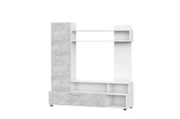 Мебель для гостиной "МГС 9" Белый / Цемент светлый 1500x1535x380