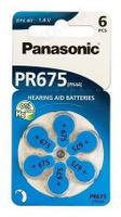 Батарейка для слухового аппарата Panasonic PR Air 675 PANASONIC