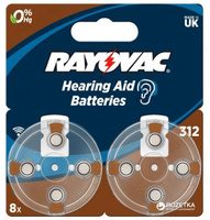 Батарейка для слухового аппарата Rayovac 4607 V312