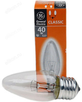 Лампа накаливания E27 40W GENERAL ELECTRIC свеча