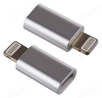 Переходник micro USB - 8pin PERFEO (I4313) для iPhone (гн-шт)