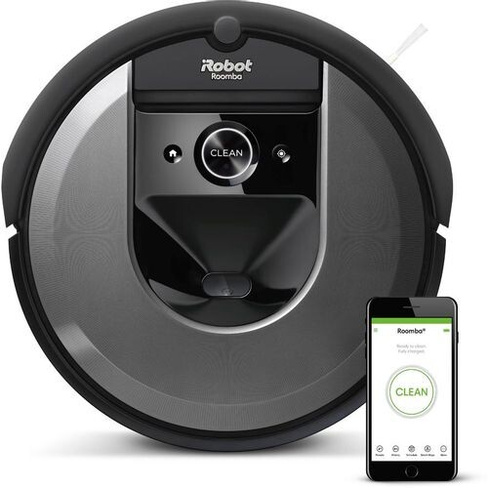 Робот-пылесос iRobot Roomba Combo i8, 55Вт, черный графит/черный [i817040rnd]