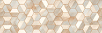 Керамическая плитка Ecoceramic Rodas DC. Hex Warm настенная 33,3x100 см