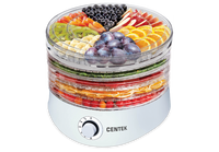 Сушилка электрическая для овощей и фруктов Centek-CT1657, 5 поддонов