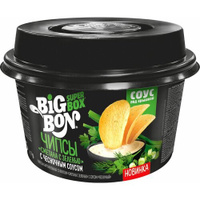 Чипсы картофельные Big Bon Сметана зелень с чесночным соусом BIGBON